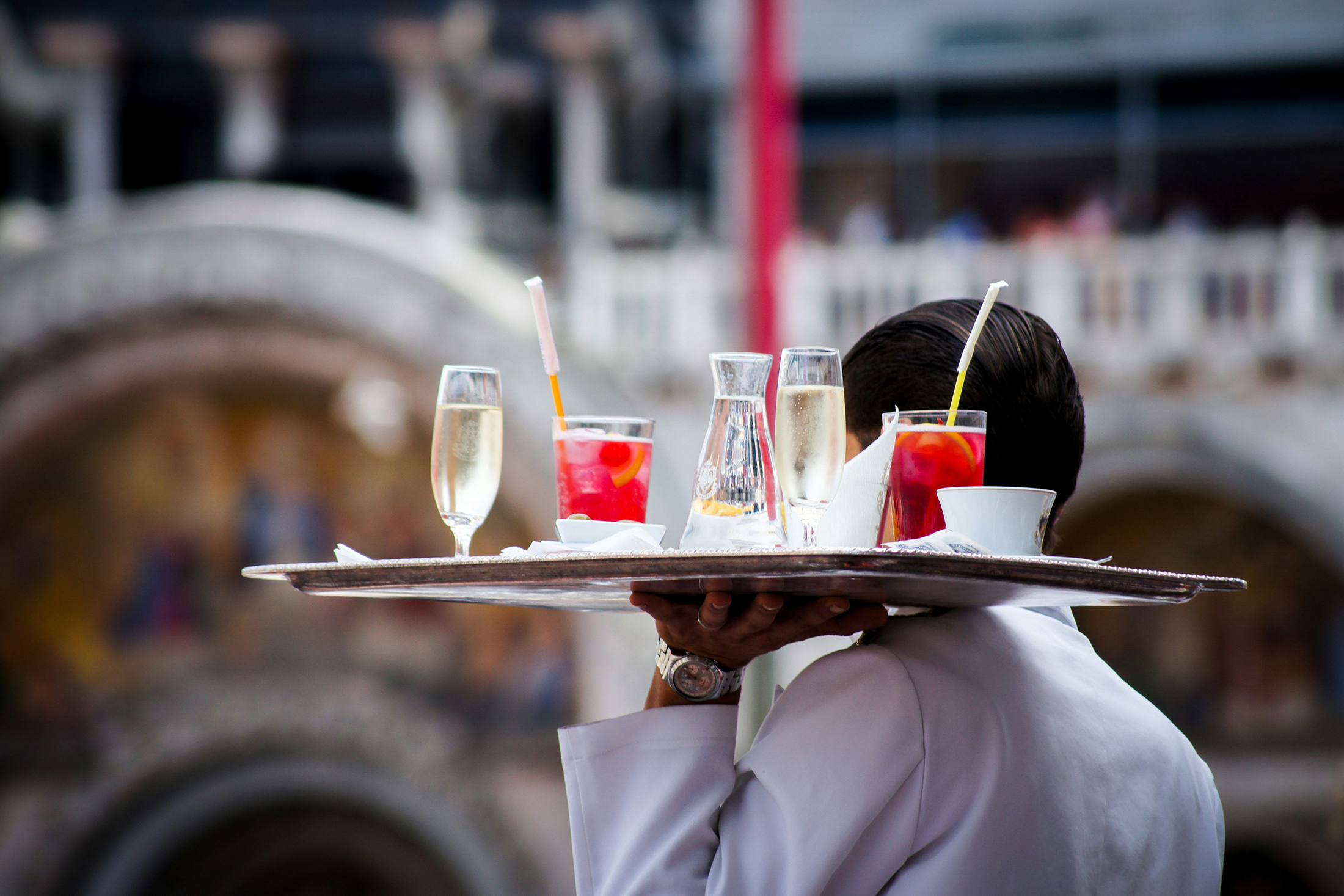 Italy Venice Spritz Aperol Waiter St Marks Square Prosecco Expert Travel Advice