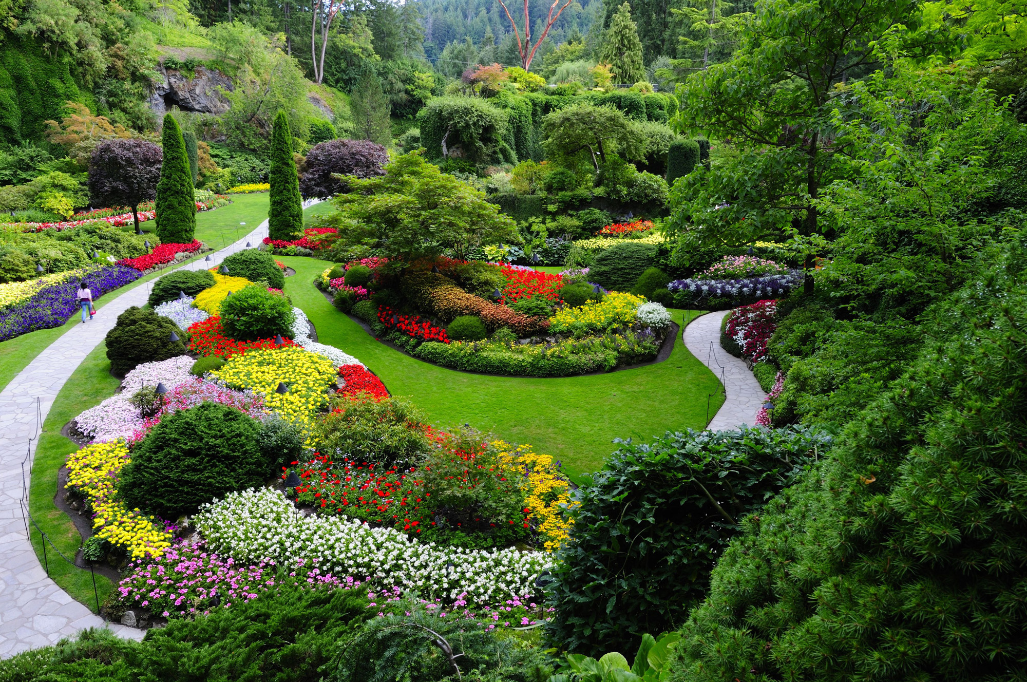 Canada British Columbia Butchart Gardens Sunken Garden (1)