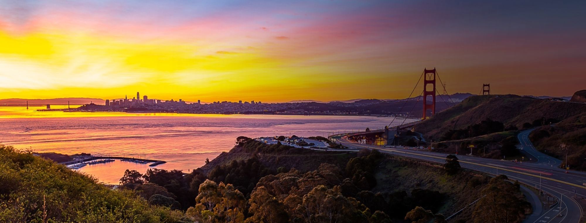 Usa California San Francisco Golden Gate Bridge Bay Tour Best Places To Book A Trip In America Tour Dark Overlay Collections Expert Travel Advice Guided Vacations