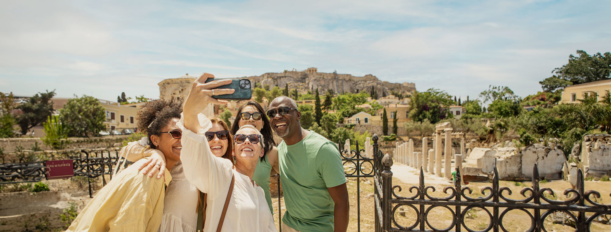 Trafalgar Greece Selfie Group Hero
