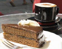 Chocolate World History Austria Linzer Torte Cake Coffee Espresso Famous Cafe Table Expert Travel Advice Food Drink