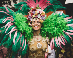 Brazil Carnival Rio Costume Woman Feathers Beads Jewels Expert