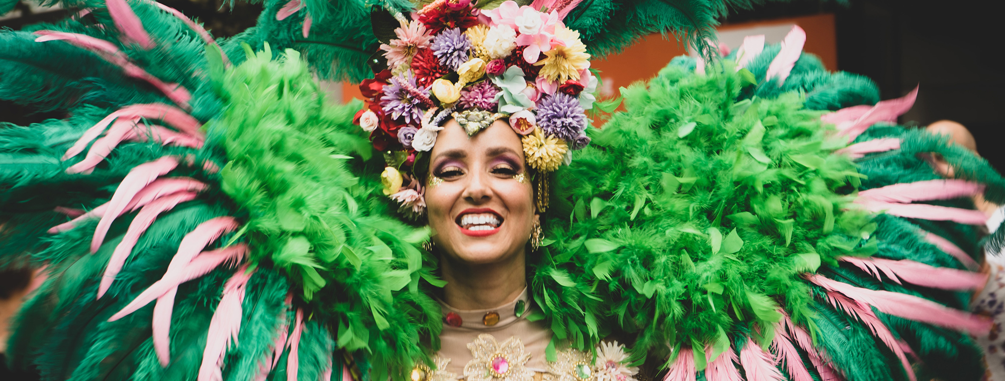 Brazil Carnival Rio Costume Woman Feathers Beads Jewels Expert