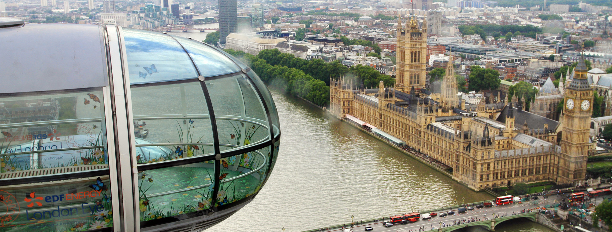 England London London Eye View Of Parliament