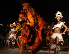 South America Brazil Samba Feathers Dancers Night