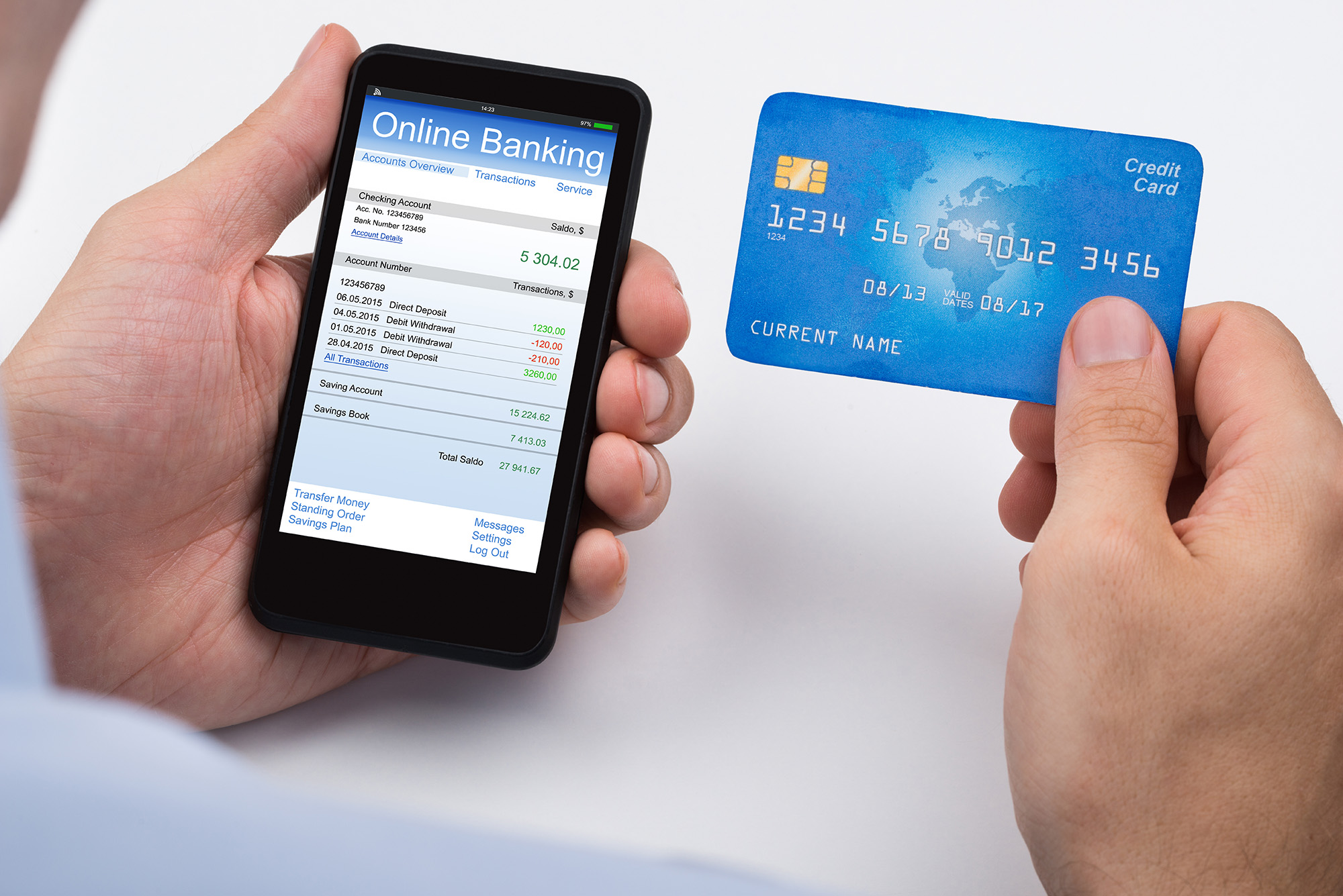 Expert Mobile Phone And Credit Card