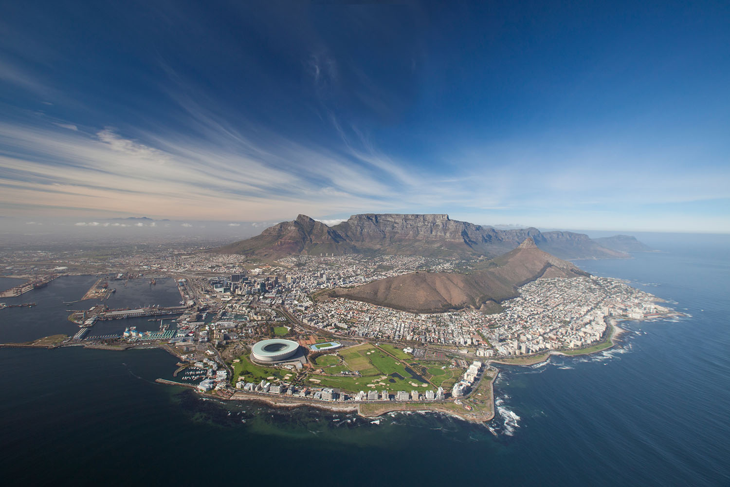 South Africa Cape Town Aerial View