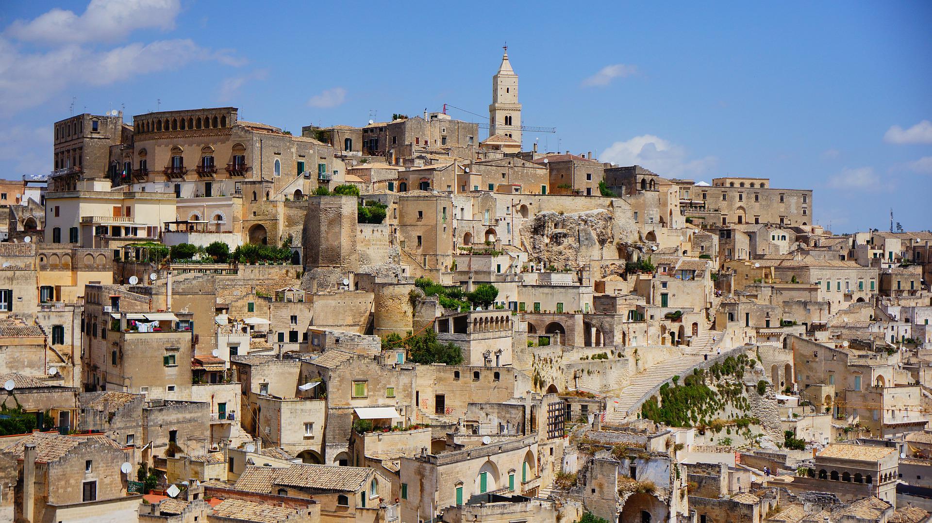 Italy Sassi Di Matera Buildings Old Town 4410083 1920