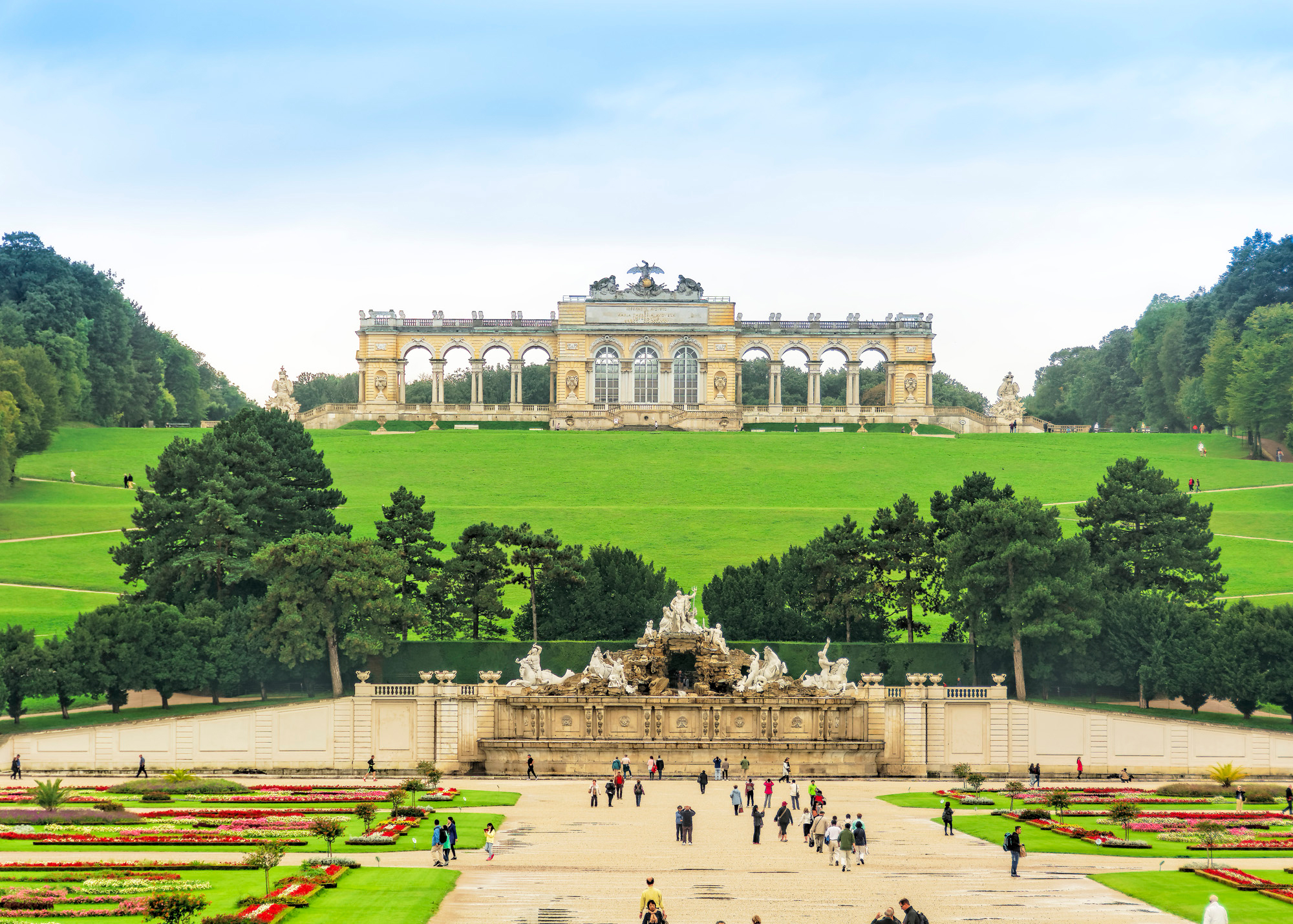 Austria Vienna Gardens At Schonbrunn Palace Wein