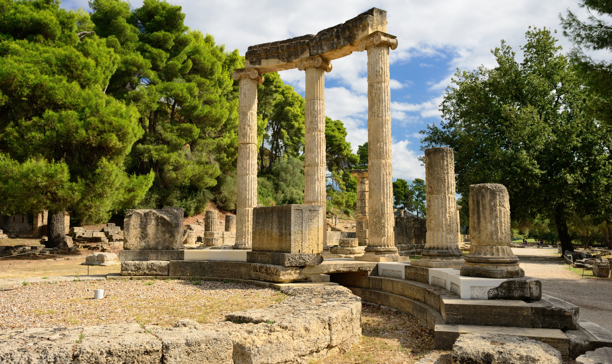 Greece Olympia Olympic Games Pillars Ruins Greek Unesco Travel Advice