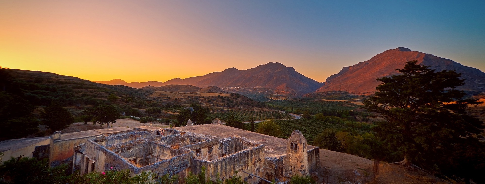 Europe Greece Crete Sunset Ruins Scenic Expert Travel Advice Travel Trends