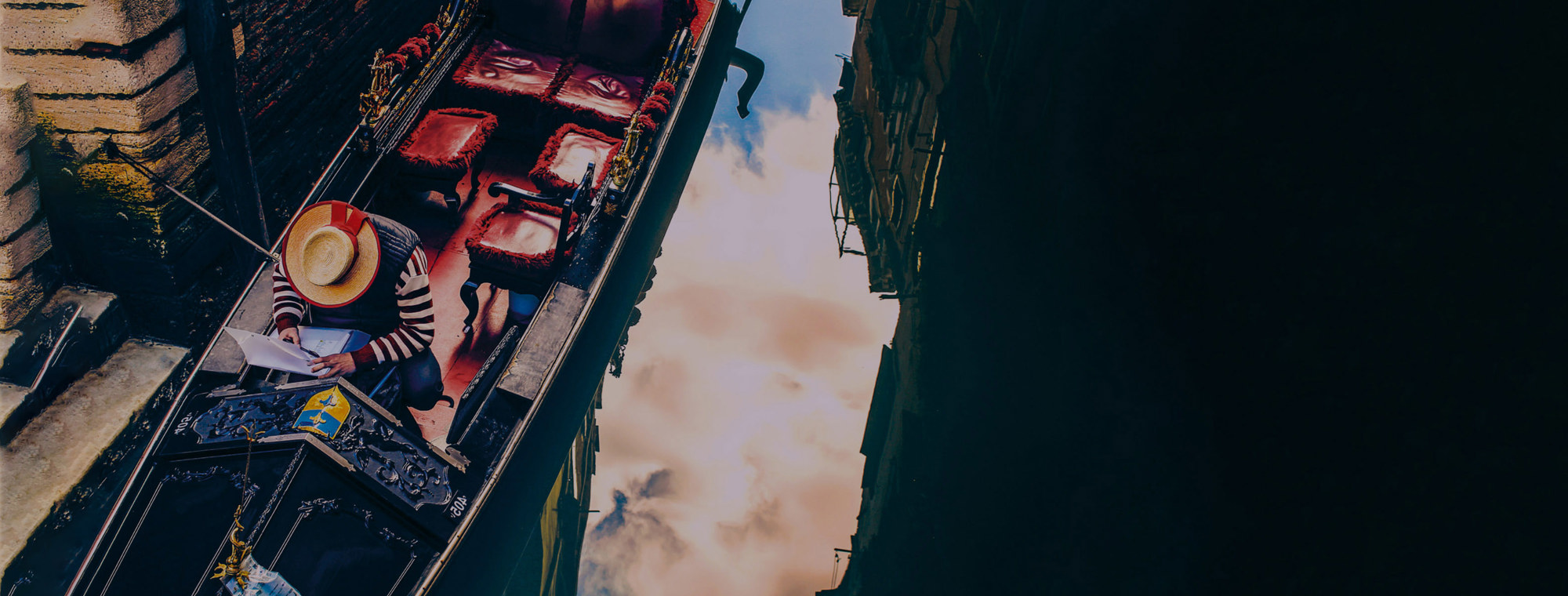 Venice Gondolier Home Page Hero Tinted Crop