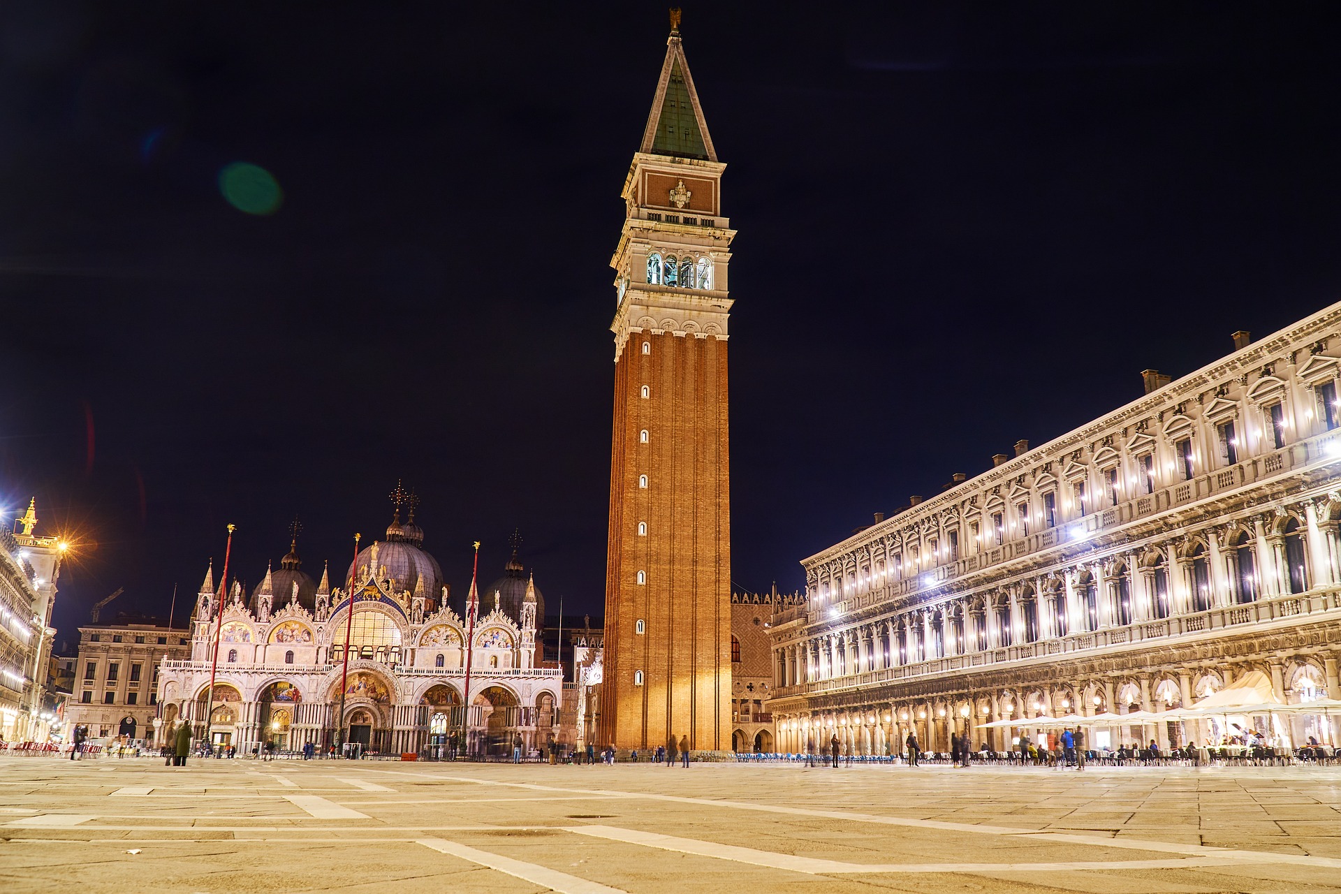 Italy Venice St Marks Square Basilica Church Bell Tower Campanile San Marco