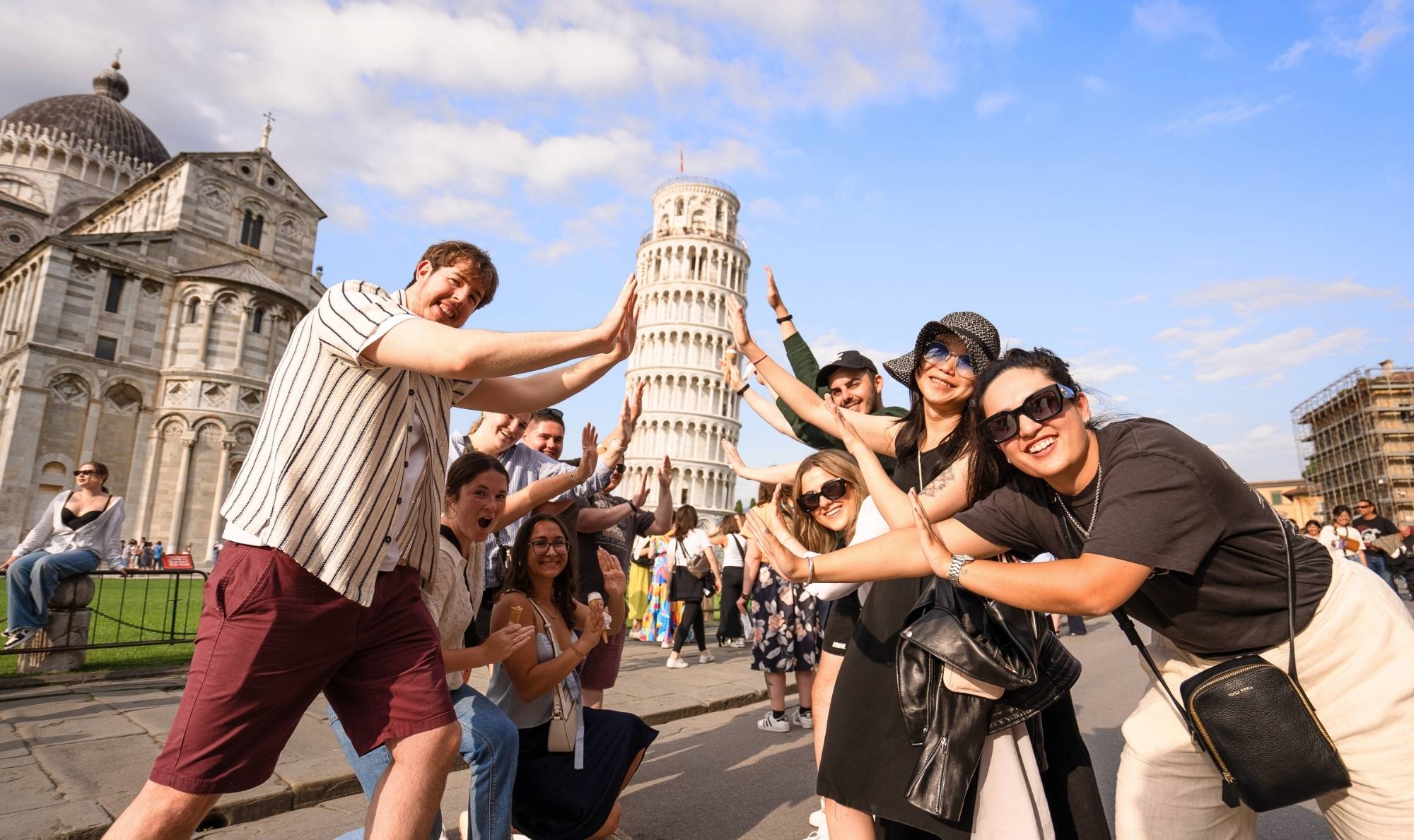 Italy Pisa Square Of Miracles Funny Perspective Leaning Tower Iconic Travel Photos Expert Travel Advice