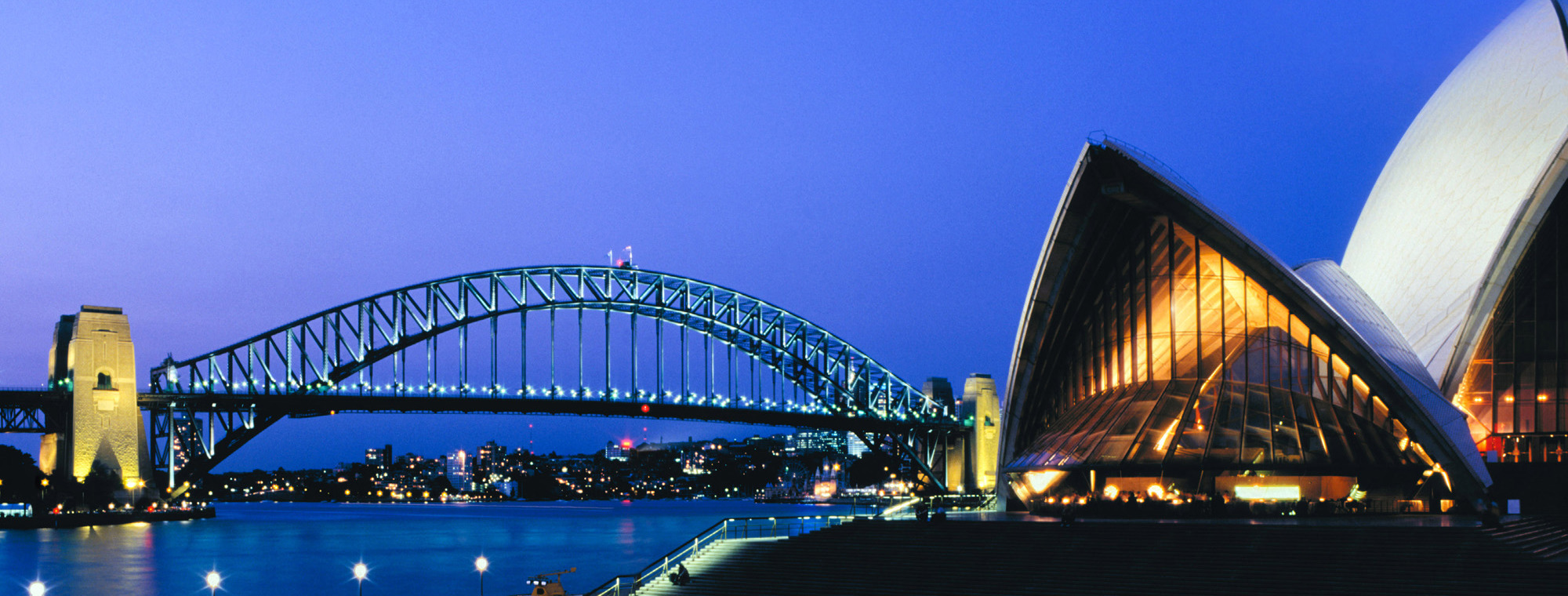 Australia Sydney Opera House And Harbor Bridge