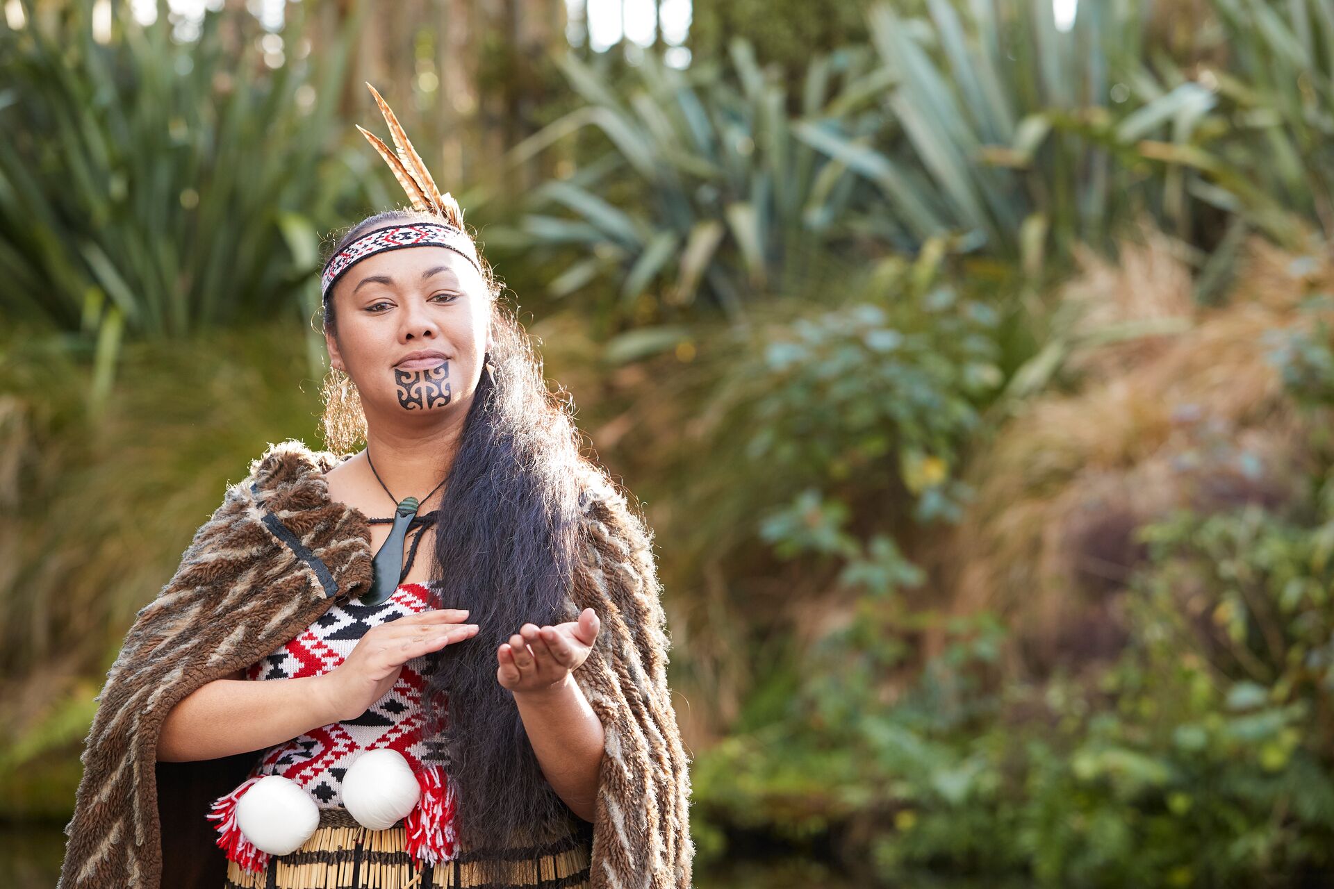 Large Moari Woman Tamaki New Zealand