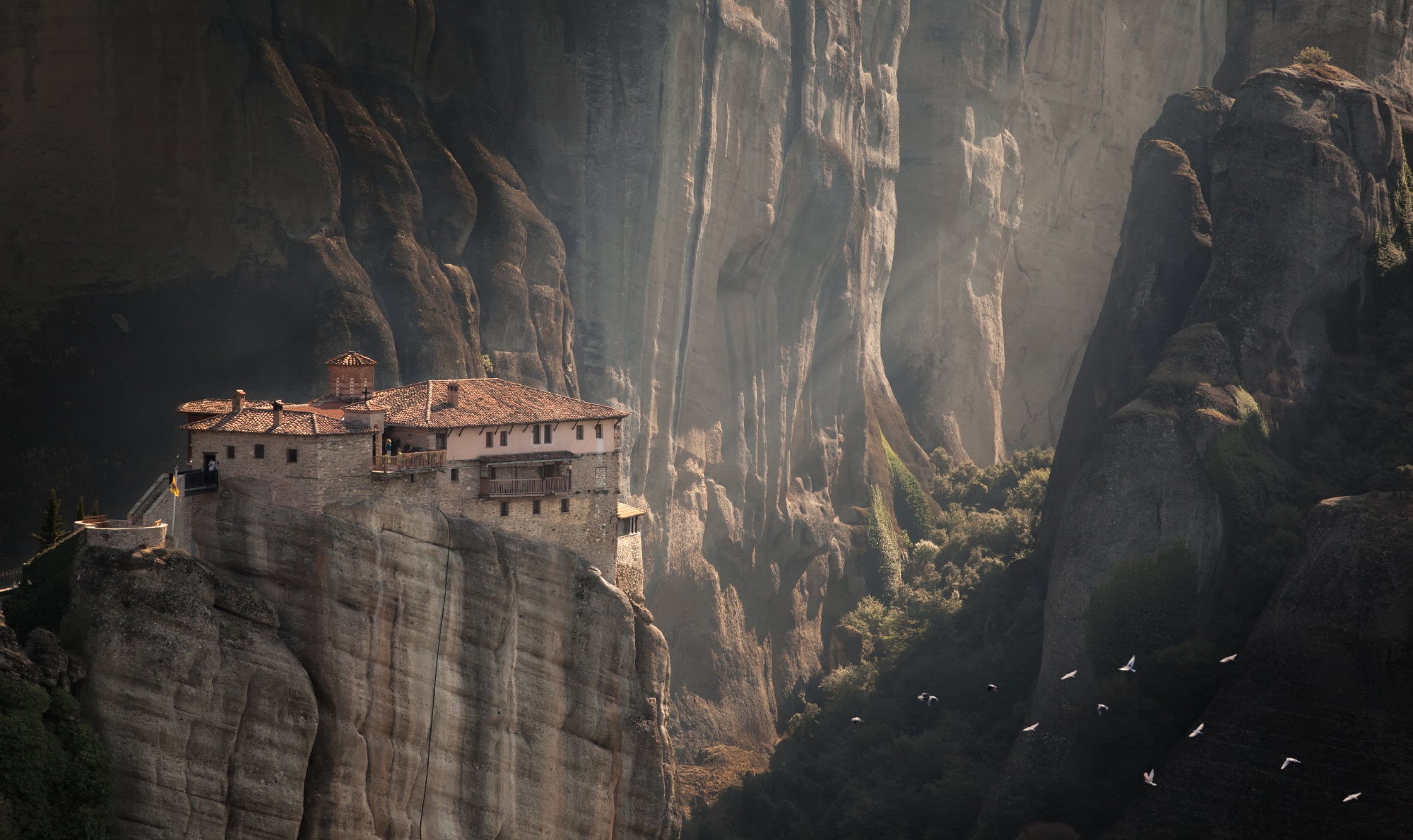Greece Kalambaka Meteora Monasteries Cliff Byzantine Unesco Travel Advice