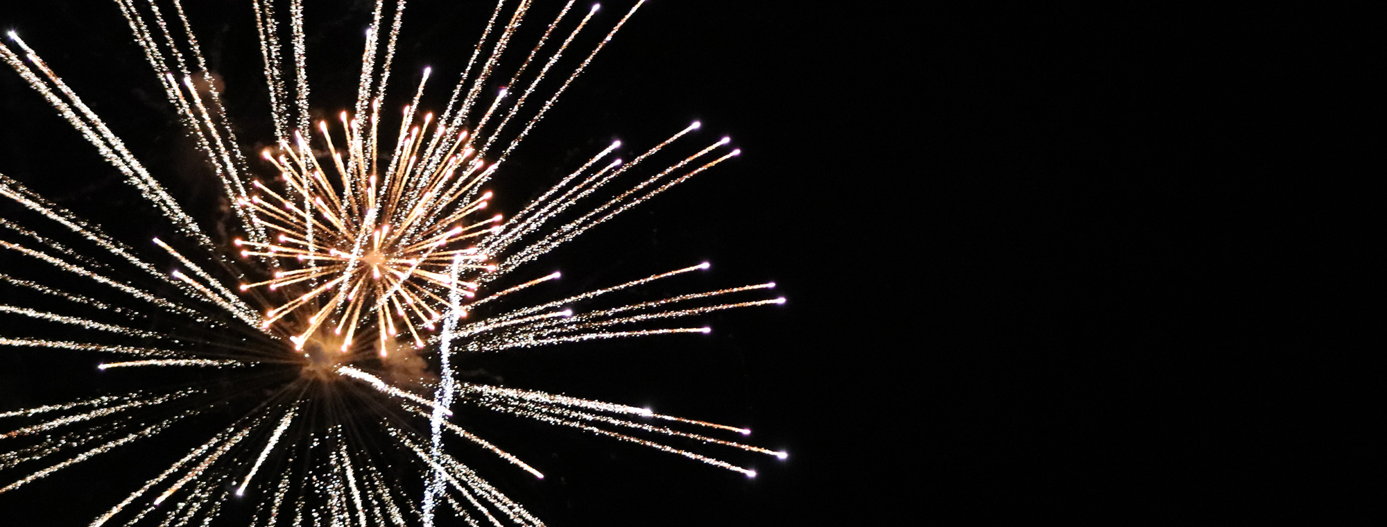 Fireworks Night Sky Black Sparks