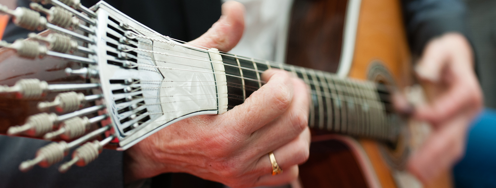 Europe Portugal Fado Music Guitar Close Up Playing Portuguese Song Reverse